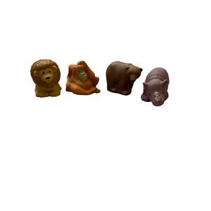 Fisher Price Little People Zoo Animals Bear Rhino Lion Orangutan